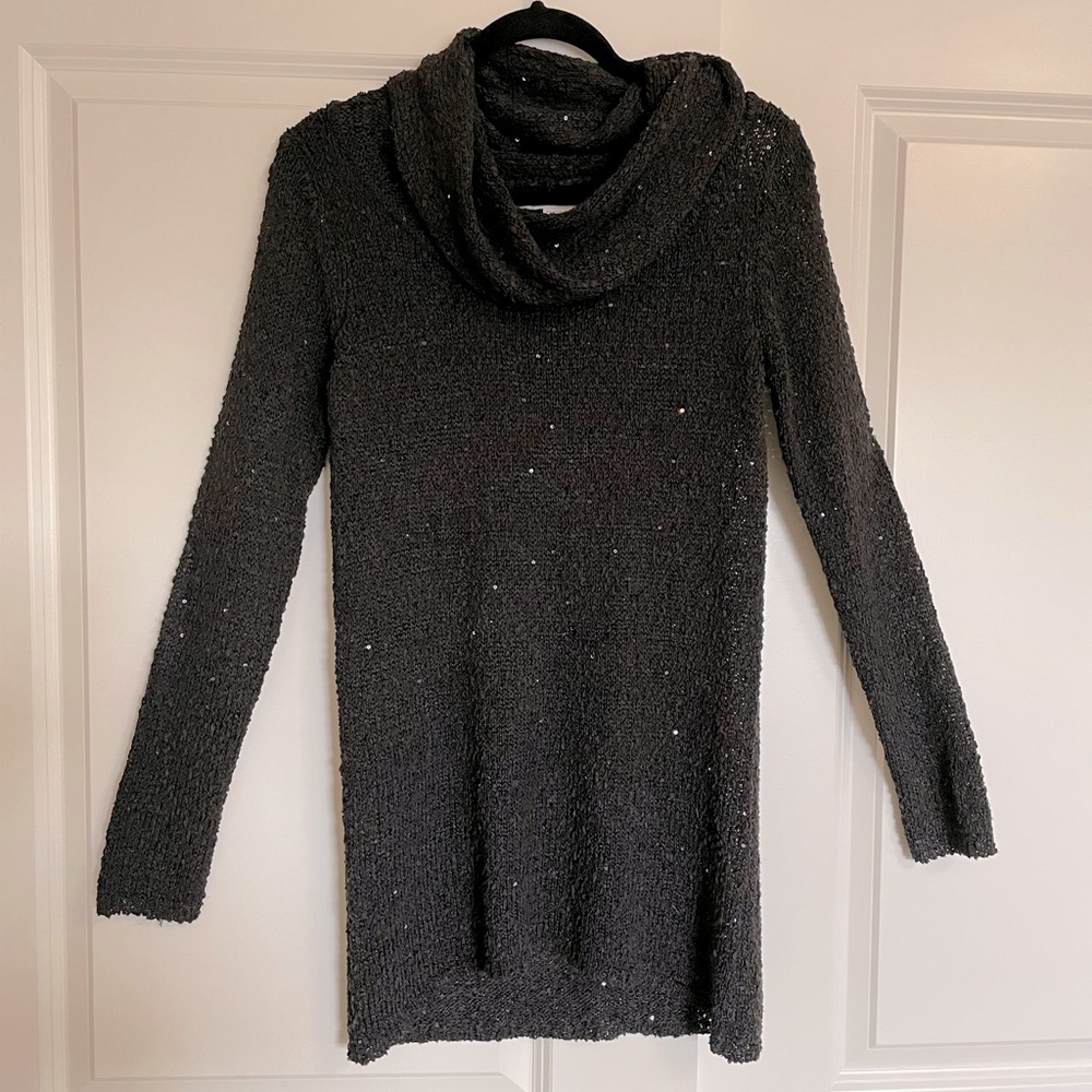 MAX STUDIO long evening sweater in black